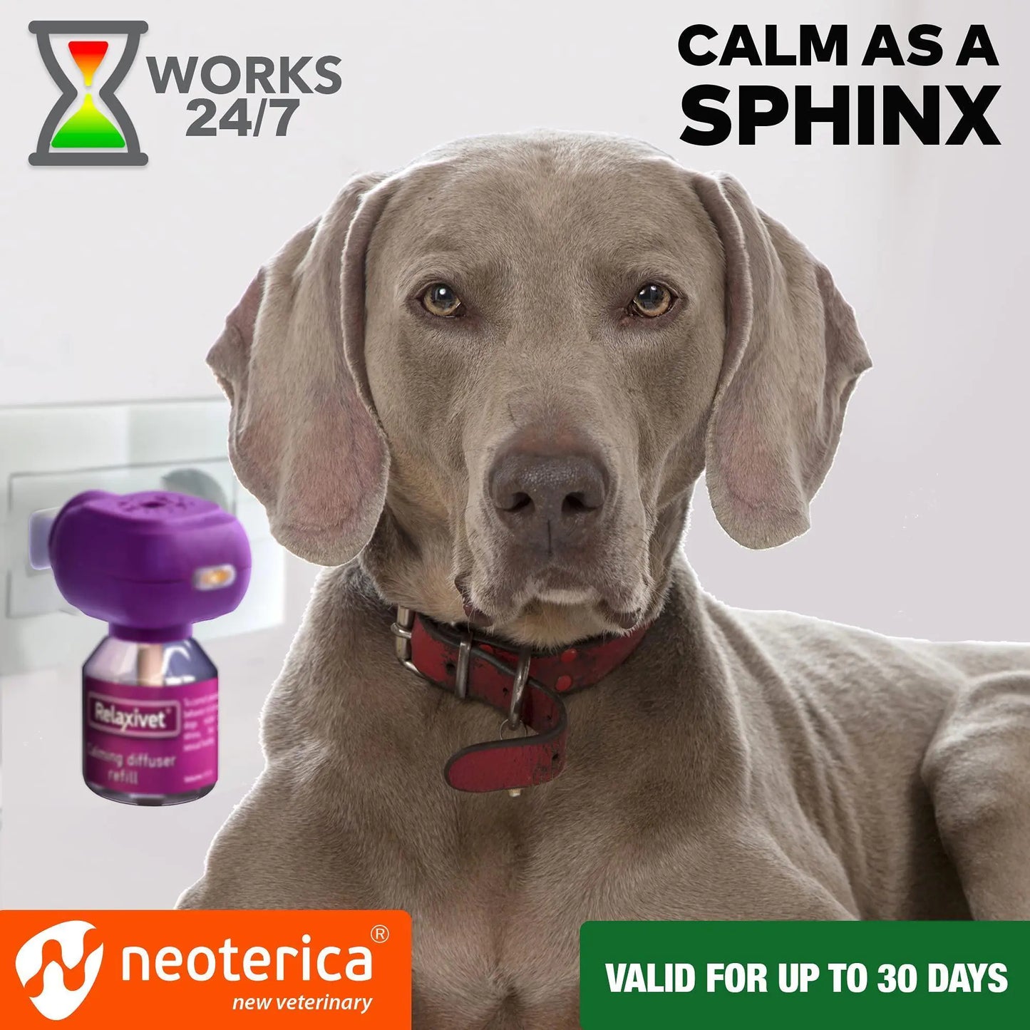 Premium Calming Pheromone Diffuser for Dogs - Anxiety Relief & Stress Reduction Kit