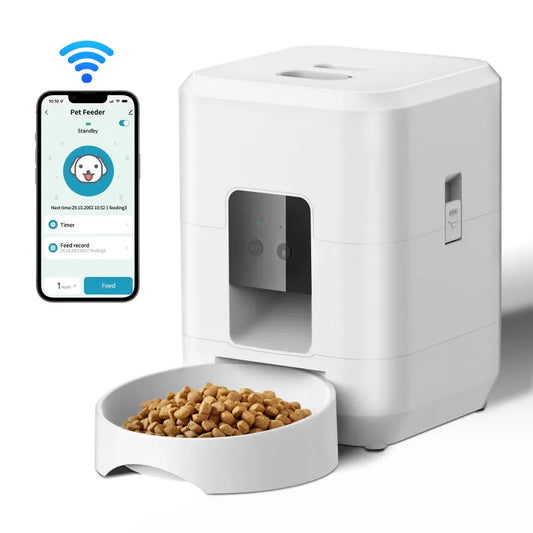 Automatic Pet Feeder - Smart Programmable Timed Feeding for Cats & Dogs