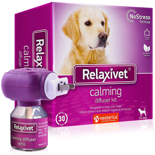 Premium Calming Pheromone Diffuser for Dogs - Anxiety Relief & Stress Reduction Kit