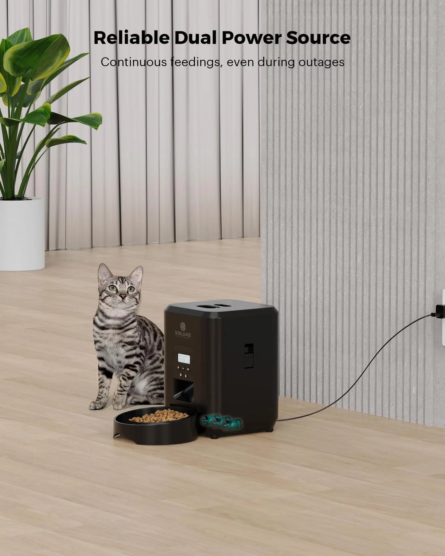 Automatic Pet Feeder - Smart Programmable Timed Feeding for Cats & Dogs