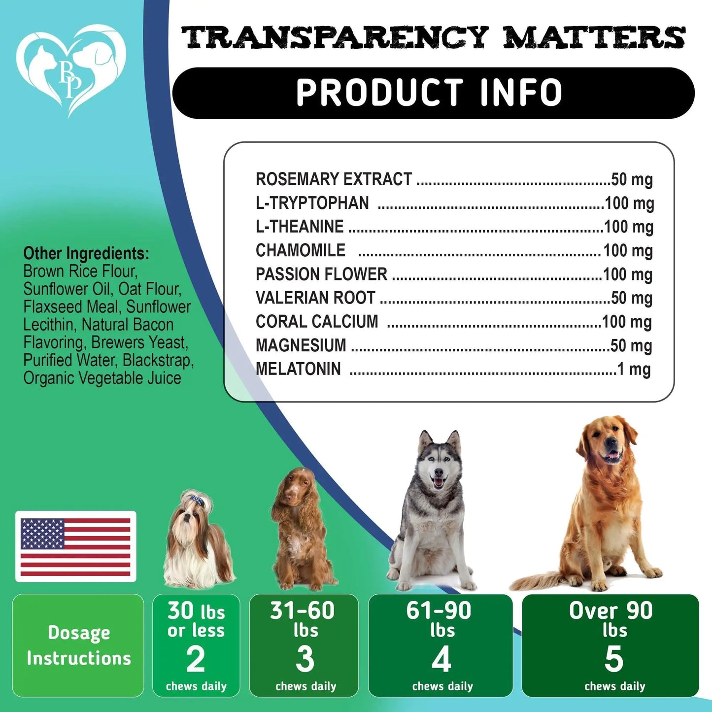 Premium Hemp Calming Chews for Dogs - Natural Anxiety Relief & Stress Support Treats