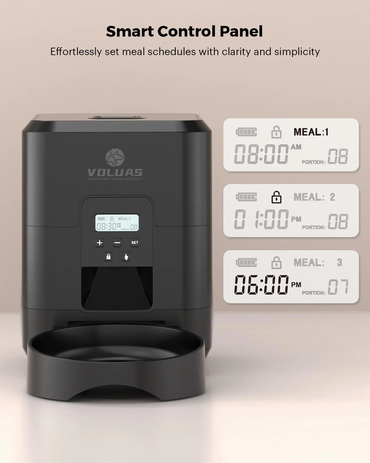 Automatic Pet Feeder - Smart Programmable Timed Feeding for Cats & Dogs