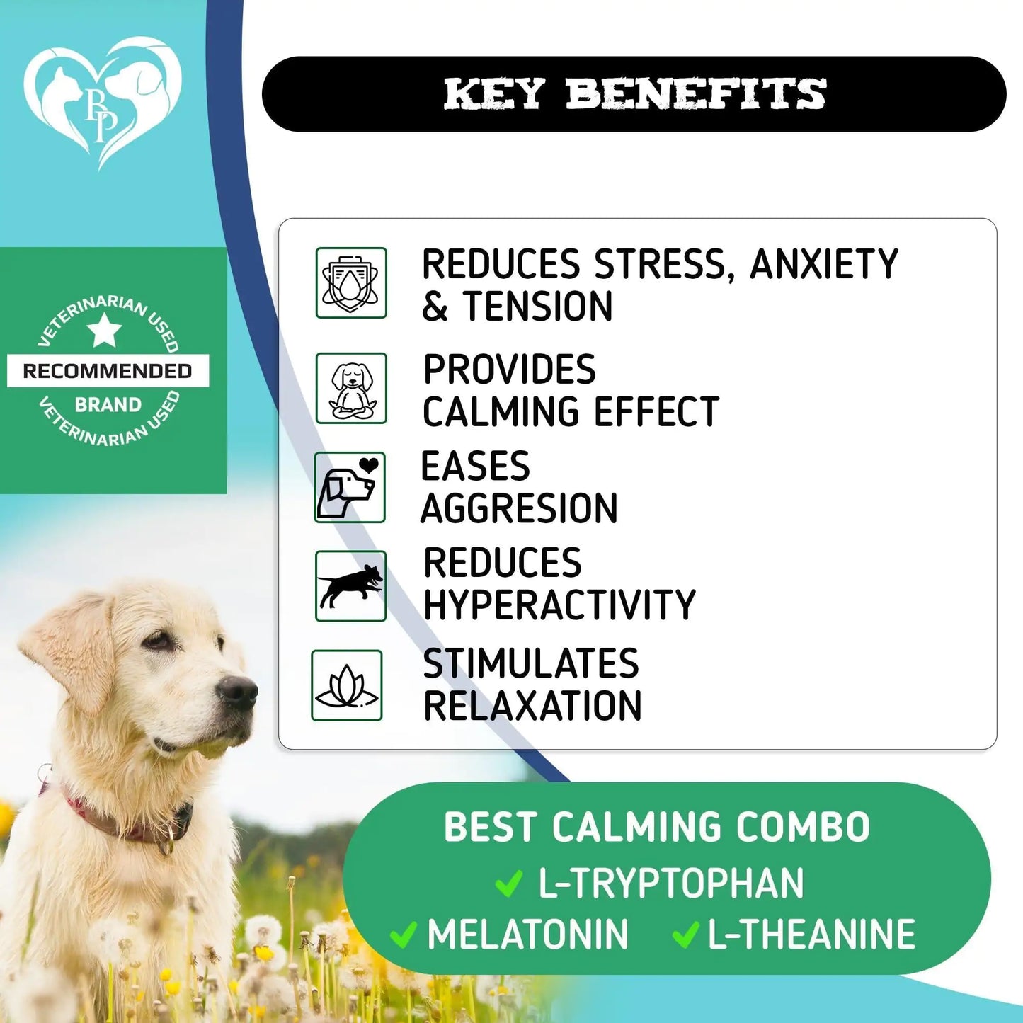 Premium Hemp Calming Chews for Dogs - Natural Anxiety Relief & Stress Support Treats
