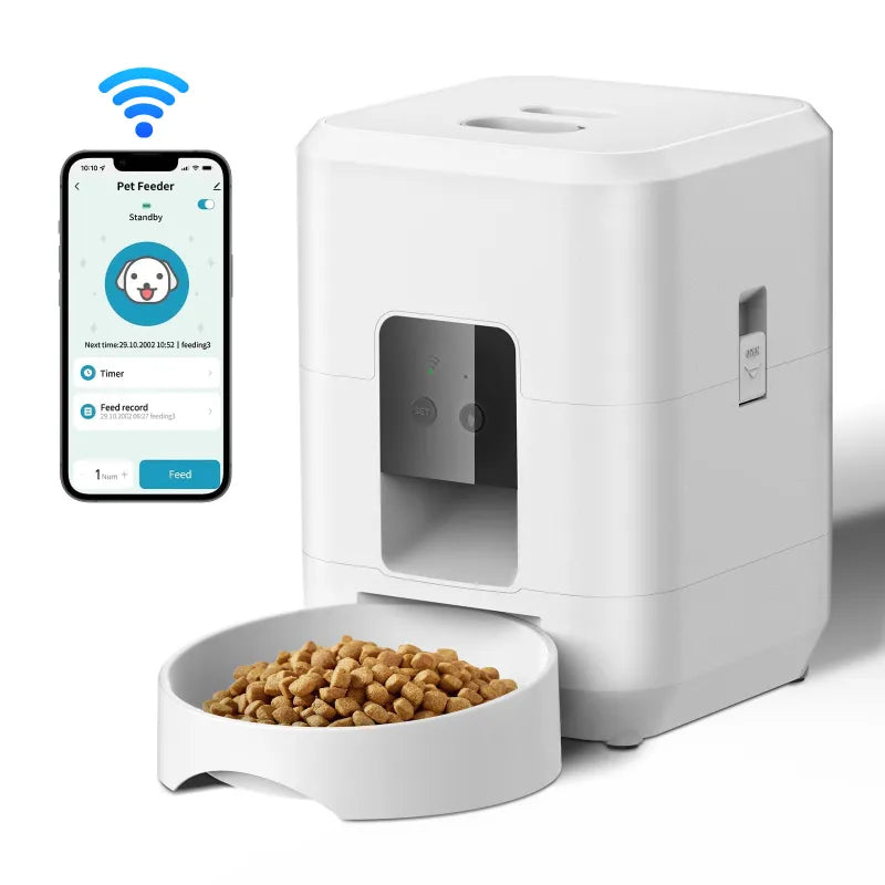 Automatic Pet Feeder - Smart Programmable Timed Feeding for Cats & Dogs