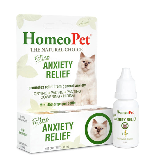 Natural Cat Anxiety Relief Supplement - Feline Stress & Calming Support, 15ml