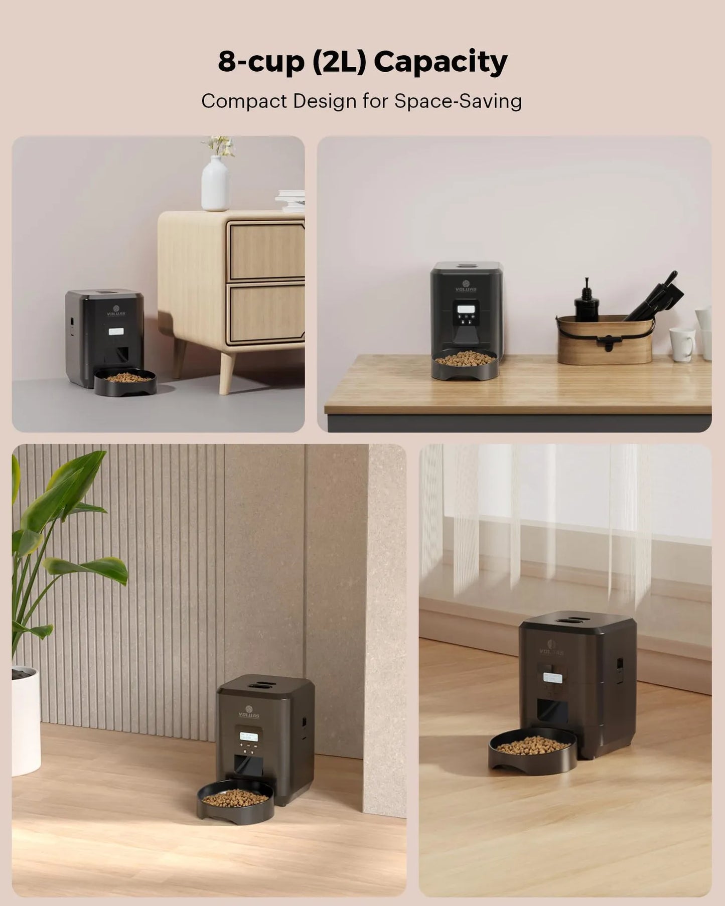 Automatic Pet Feeder - Smart Programmable Timed Feeding for Cats & Dogs