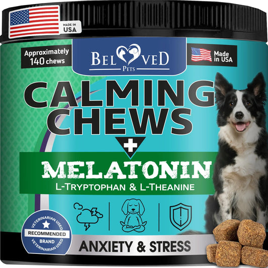 Premium Hemp Calming Chews for Dogs - Natural Anxiety Relief & Stress Support Treats