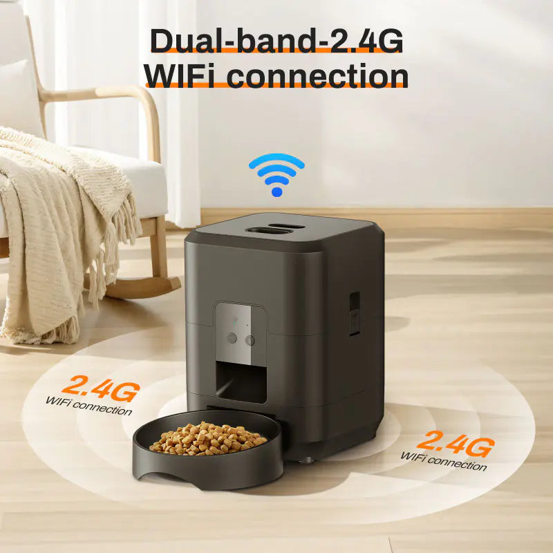 Automatic Pet Feeder - Smart Programmable Timed Feeding for Cats & Dogs