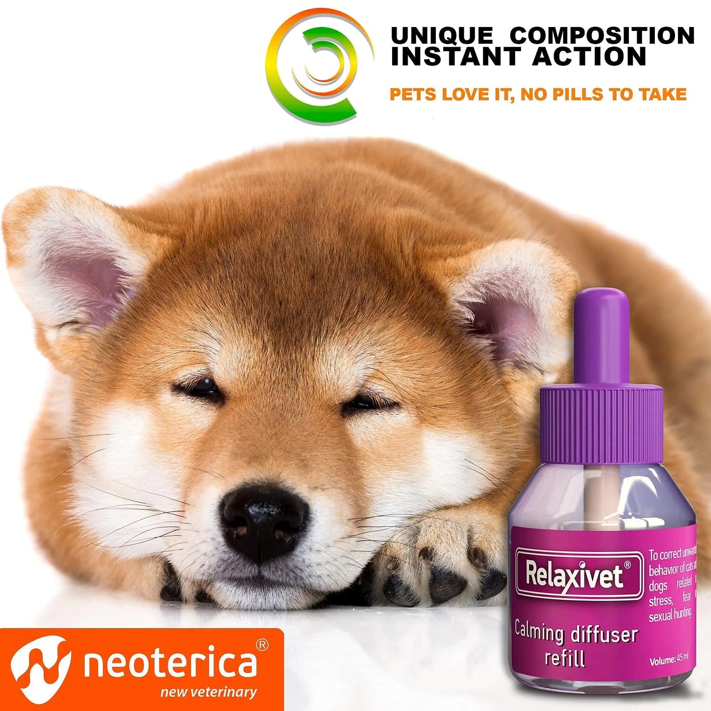 Premium Calming Pheromone Diffuser for Dogs - Anxiety Relief & Stress Reduction Kit